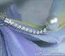 Extra langer Südseeperle Anhänger mit Diamanten & Brillanten #2