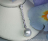 Extra langer Südseeperle Anhänger mit Diamanten & Brillanten #3