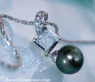 Eleganter Tahitiperle Anhänger mit Diamanten #2