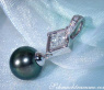 Eleganter Tahitiperle Anhänger mit Diamanten #4