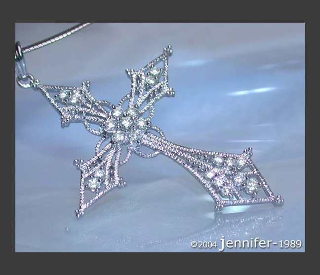 Exquisiter Brillanten Kreuz Anhänger #1 Exquisiter Brillanten Kreuz Anhänger #1