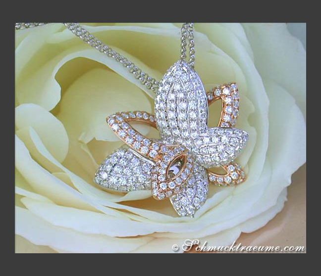 Fabelhafter Schmetterling Anhänger mit Brillanten #1 Fabelhafter Schmetterling Anhänger mit Brillanten #1
