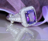 Eleganter Tansanit Ring mit Brillanten #3