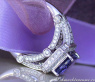 Eleganter Tansanit Ring mit Brillanten #4