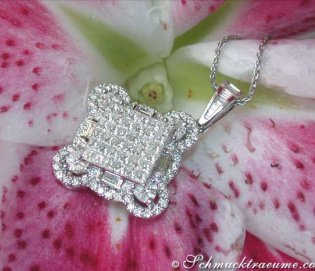 Exzellenter Anhänger mit Diamanten in 5 Schliffarten Exzellenter Anhänger mit Diamanten in 5 Schliffarten