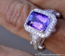 Eleganter Tansanit Ring mit Brillanten #5