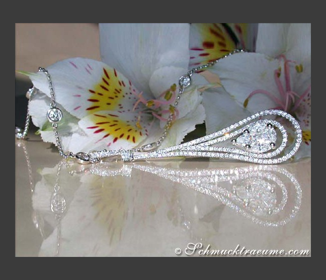 Edler Brillanten Anhänger mit Diamanten im Illusion Design #1 Edler Brillanten Anhänger mit Diamanten im Illusion Design #1