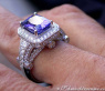 Eleganter Tansanit Ring mit Brillanten #6