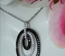 Attraktiver schwarze Diamanten Anhänger in Oval-Form #4