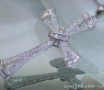 Ausgesuchter Diamanten Kreuz Anhänger in Weißgold #4