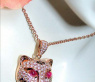 Feinster Brillanten Panther Anhänger mit Kette #4