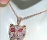 Feinster Brillanten Panther Anhänger mit Kette #5