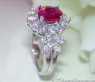 Erstklassiger Burma Rubin Ring mit Diamanten #3