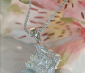 Eleganter Diamanten Carré Anhänger (3 Schliffarten) #3