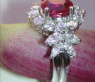 Erstklassiger Burma Rubin Ring mit Diamanten #5