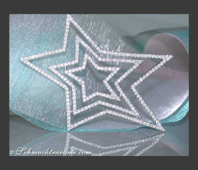 Stattlicher Brillanten Stern Anhänger #1 Stattlicher Brillanten Stern Anhänger #1