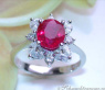 Exquisiter Burma Rubin Ring mit Diamanten #2