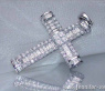 Imposanter Diamanten Kreuz Anhänger #7