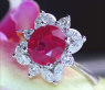 Exquisiter Burma Rubin Ring mit Diamanten #4