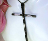 Außergewöhnlicher Kreuz Anhänger mit schwarzen Diamanten #4