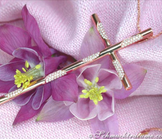 Ungewöhnlicher Brillanten Kreuz Anhänger