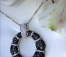 Opulenter Anhänger mit schwarzen Diamanten & Brillanten #2
