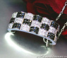 Eigenwilliger schwarze Diamanten Anhänger im Schachbrett Design #4