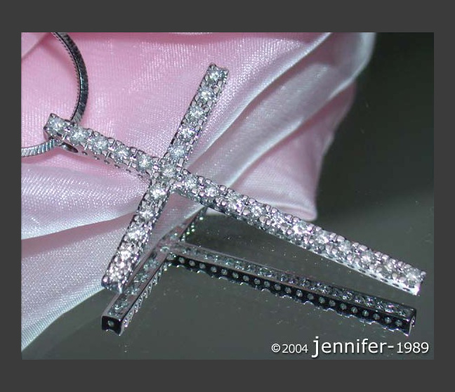 Schlichter Brillanten Kreuz Anhänger #1 Schlichter Brillanten Kreuz Anhänger #1