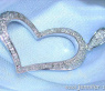Bezaubernder Herz Anhänger mit Diamanten in Weißgold #4