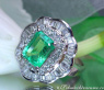 Prachtvoller Smaragd Ring mit Brillanten #5