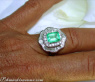 Prachtvoller Smaragd Ring mit Brillanten #4