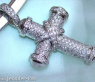 Massiver Brillanten Kreuz Anhänger in Weißgold 750 #4