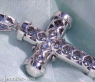 Massiver Brillanten Kreuz Anhänger in Weißgold 750 #7