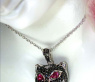 Ausgefallener Panther Anhänger mit schwarzen Diamanten #5