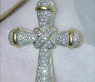 Edler Brillanten Kreuz Anhänger in Gelbgold #4