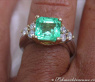 Exquisiter Smaragd Ring mit Brillanten #5