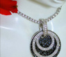 Wandelbarer schwarze Diamanten & Brillanten Anhänger #5