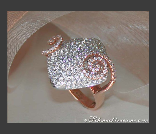 Raffinierter Brillanten Ring und Anhänger in Einem #1 Raffinierter Brillanten Ring und Anhänger in Einem #1