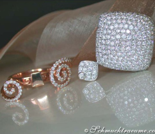 Raffinierter Brillanten Ring und Anhänger in Einem Raffinierter Brillanten Ring und Anhänger in Einem