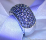 Stattlicher Saphir Pavé Ring #4