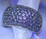 Stattlicher Saphir Pavé Ring #5