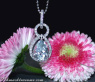 Zarter Aquamarin Tropfen Anhänger mit Diamanten #3