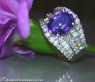 Auffallender Tansanit Ring mit Diamanten #3