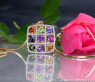 Grandioser Multicolor Edelstein Anhänger mit Brillanten #1
