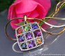 Grandioser Multicolor Edelstein Anhänger mit Brillanten #2