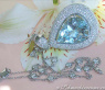 Opulenter Aquamarin Tropfen Anhänger mit Brillanten #3