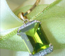 Feiner Peridot Anhänger mit Diamanten #3