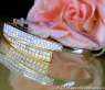 Klassischer Diamanten Armreif in Gelbgold und Weißgold #5