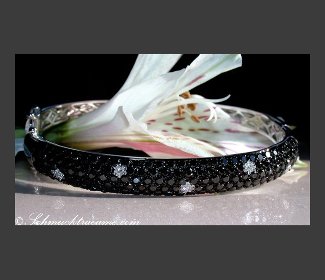 Ungewöhnlicher schwarze Diamanten Armreif #1