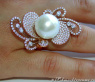 Fantastischer Südseeperle Ring mit Brillanten #2